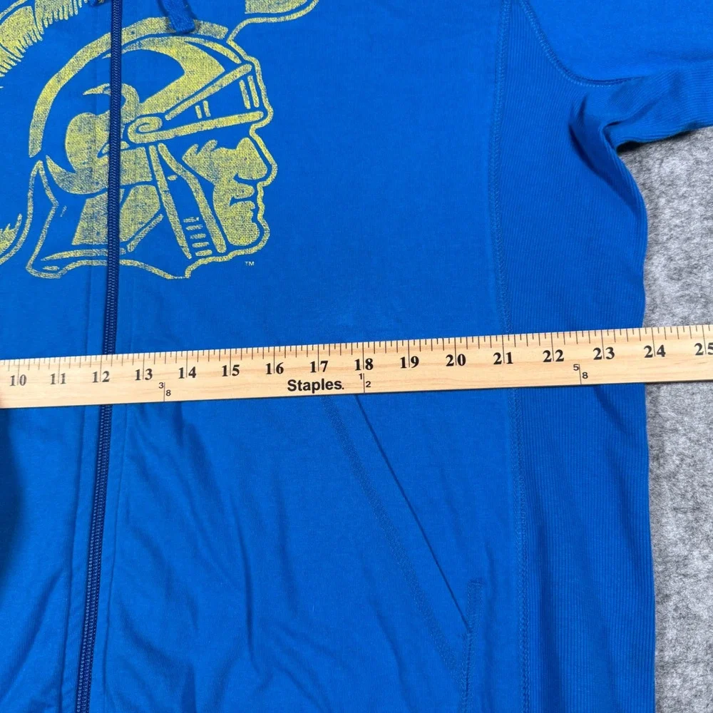 Nike USC Trojans Full Zip Hoodie Mens XL Blue Yellow Graphic Lightweight‎ Jacket - Picture 4 of 8